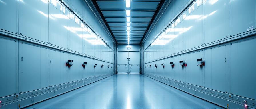 Internal view of high-tech dry van trailer